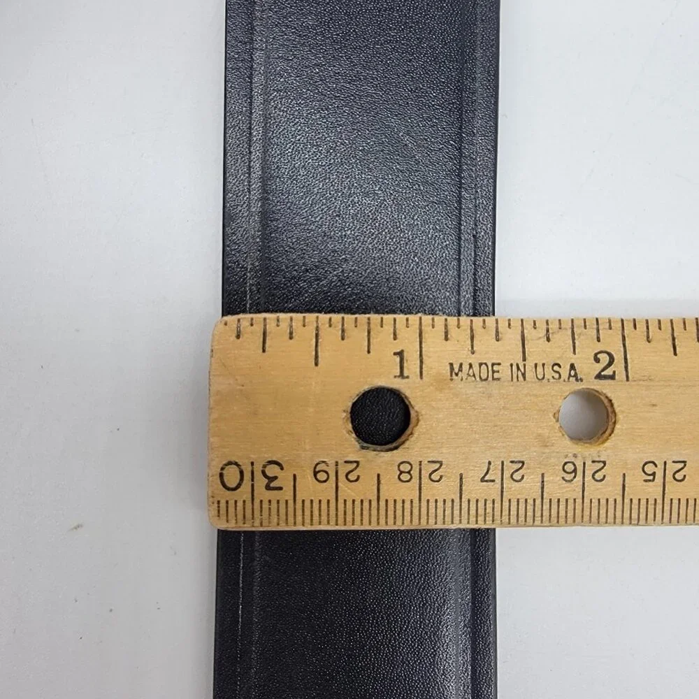 Men’s‎ Top Grain Leather Belt Casual Jeans Solid Sz 40 Very Dark Brown NEW
